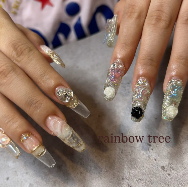 RAINBOW TREE | アシメnail♡長さだし×10