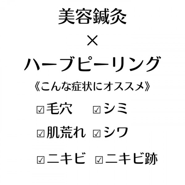 Mercury 鍼灸サロン -美容専門- | 美容鍼灸×ハーブピーリング《こんな症状にオススメ》